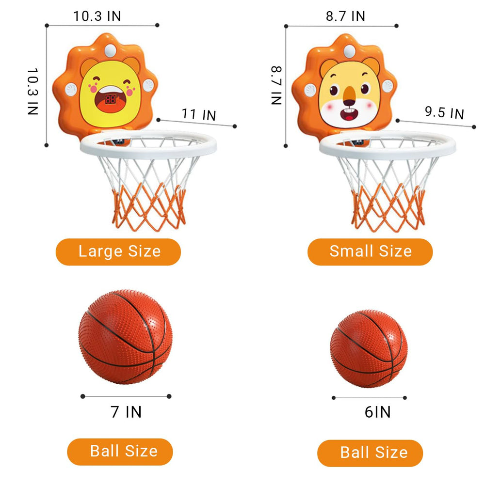 ZOENMG compact hoop supports safe, supervised fun in small spaces.