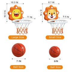 ZOENMG compact hoop supports safe, supervised fun in small spaces.