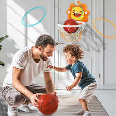 ZOENMG toddler basketball hoop with suction cups for secure door mounting