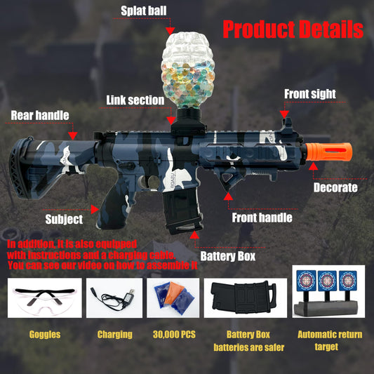 ZoffyFabrizio gel splat blaster in automatic mode for quick rounds.