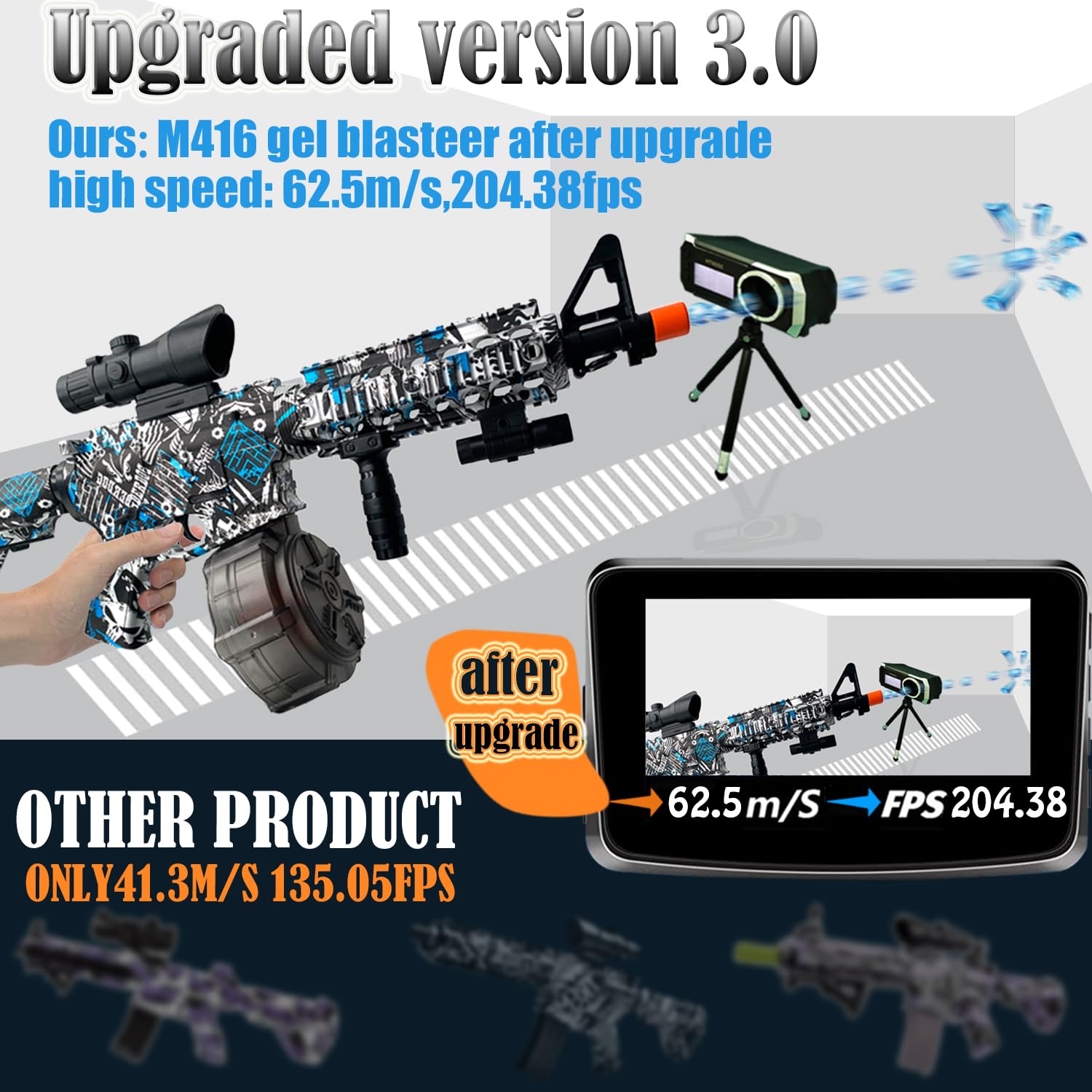 ZoffyFabrizio gel splat blaster makes a great gift idea for outdoor fun.