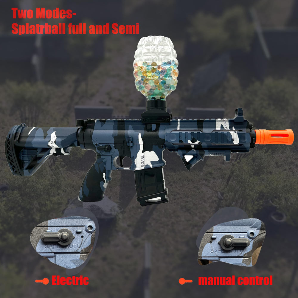 ZoffyFabrizio gel splat blaster in manual mode for customizable action.