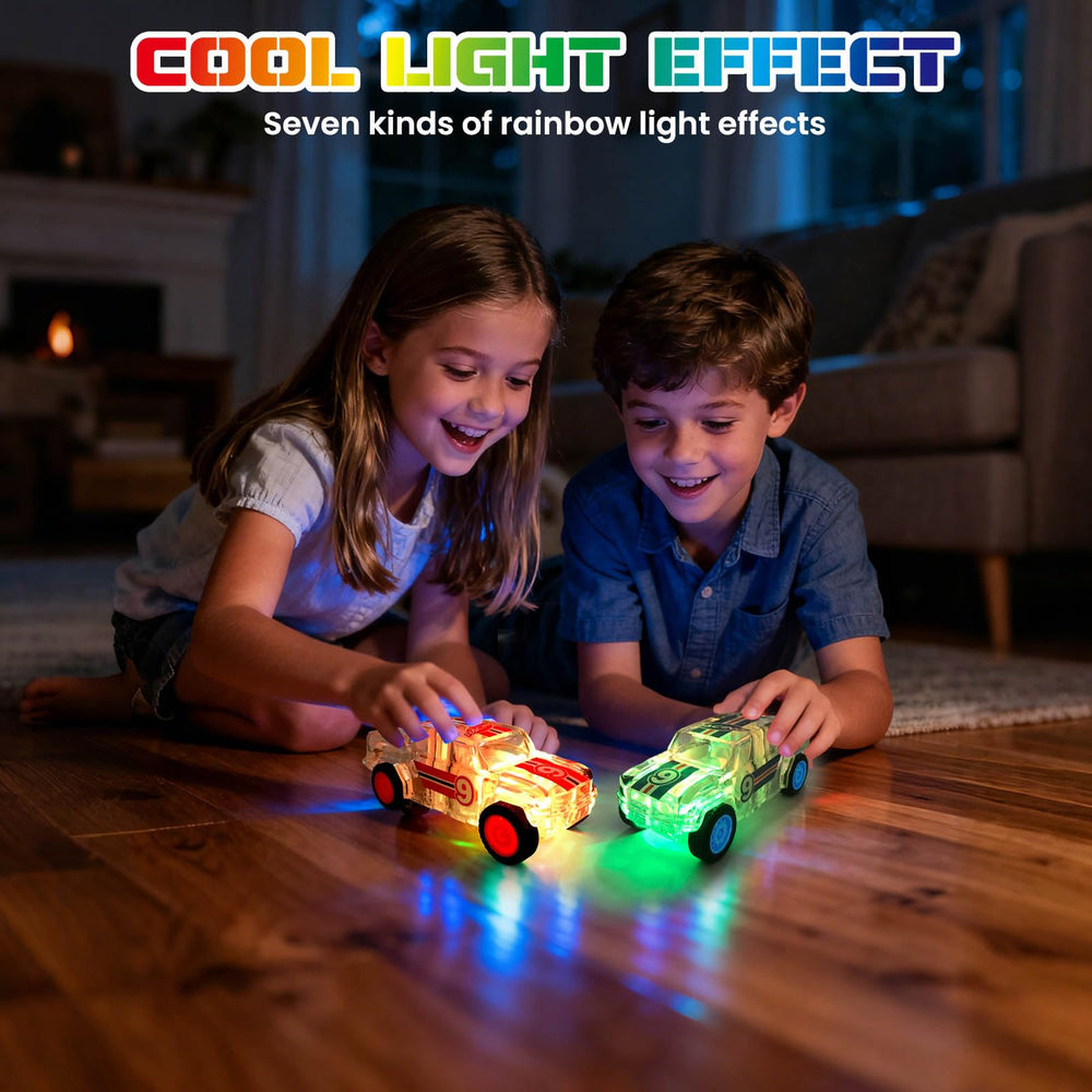 ZOHANINDL pull-back car with glowing lights for party entertainment