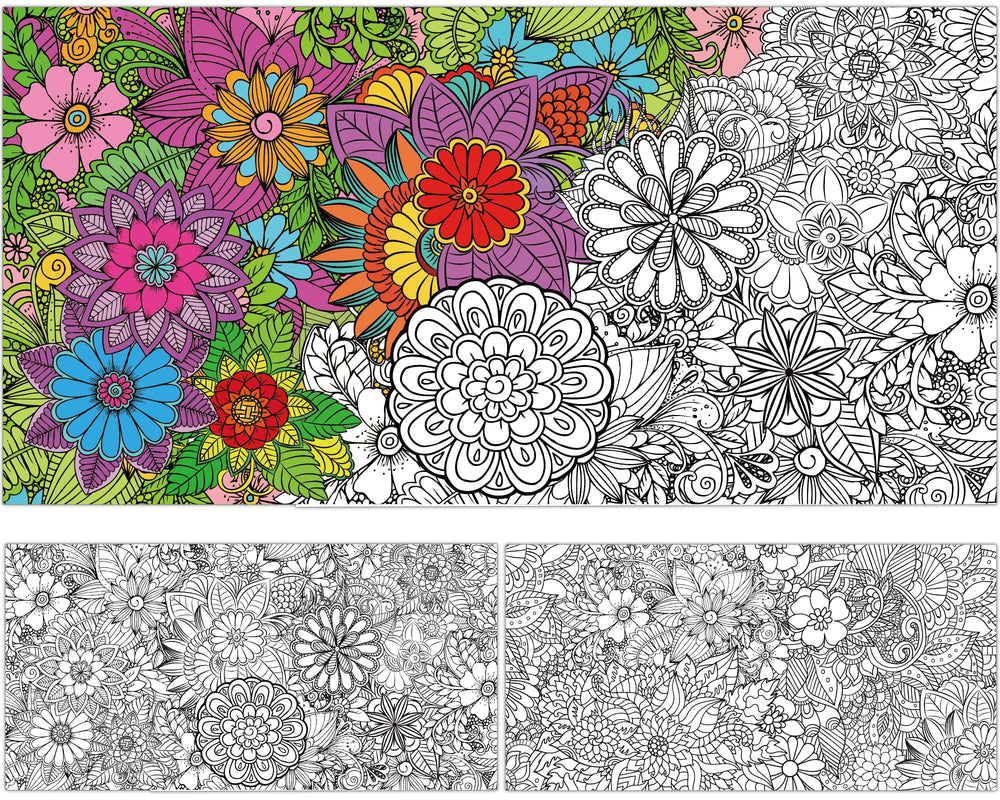 ZOIIWA jumbo mandala posters for wall display and large-area coloring.