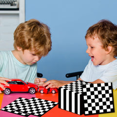 ZOIIWA checkered napkins for baby shower or kids party.