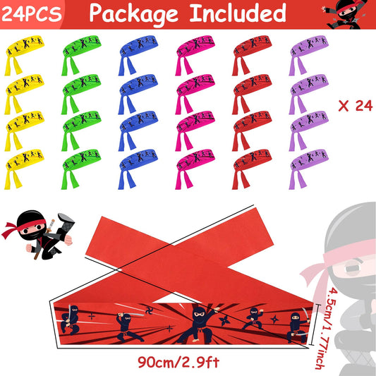 ZOIIWA karate headbands in six colors to elevate karate-themed parties