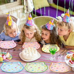 ZOIIWA kitten-themed party decor; pair with cups and napkins for a cute setup.