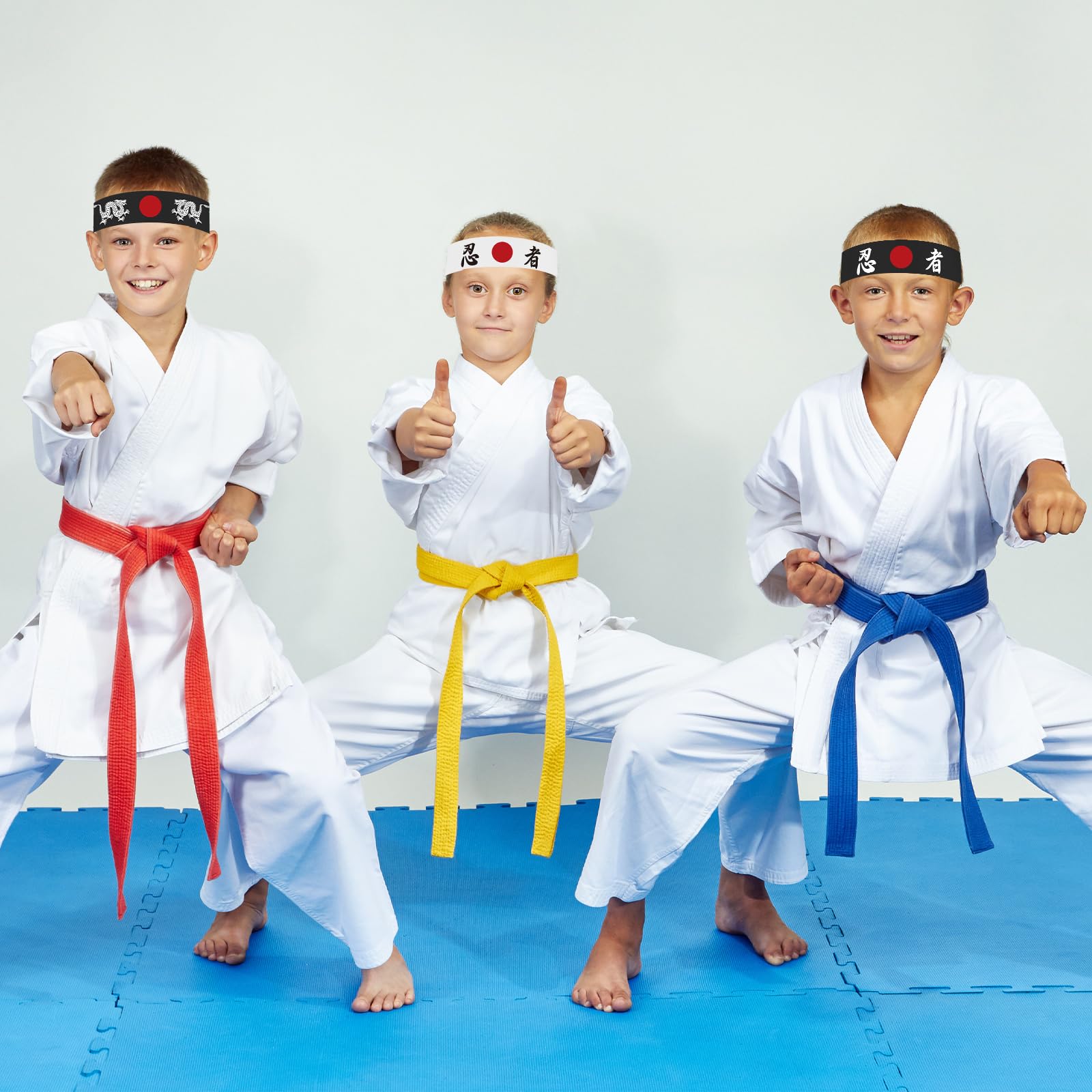 ZOIIWA headbands make great party favors for karate-themed celebrations.