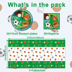 ZOIIWA sports napkins all-star pattern absorb spills and decorate the celebration.