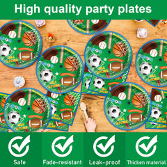 ZOIIWA sports party setup display ready for birthday or baby shower.