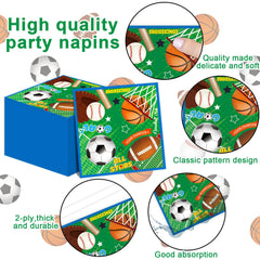 ZOIIWA sports tablecloth all-star design protects surfaces and enhances party mood.