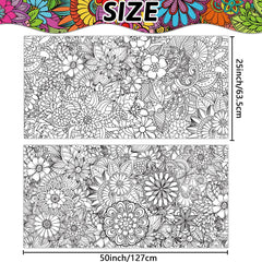 ZOIIWA spring flower mandala designs invite calming coloring sessions for kids and adults.