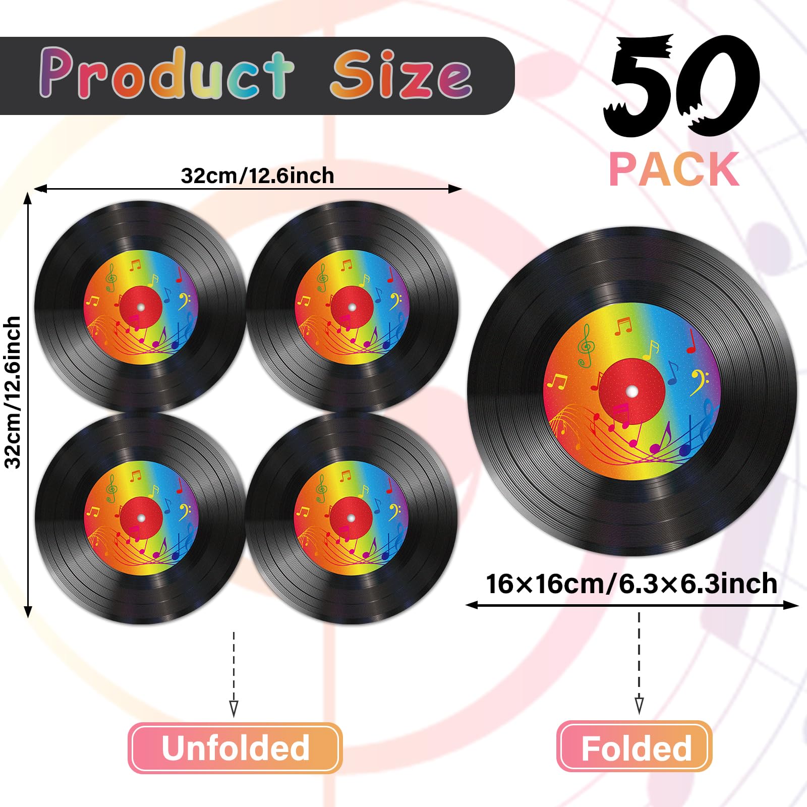 ZOIIWA napkins with colorful note logo for vibrant music events.