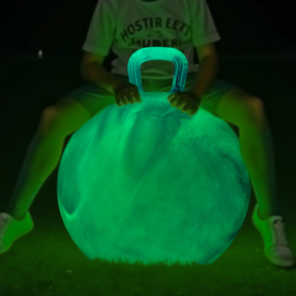 ZOOJOY glow-hopper-ball-handle: secure grip for safe bouncing indoors and outdoors.