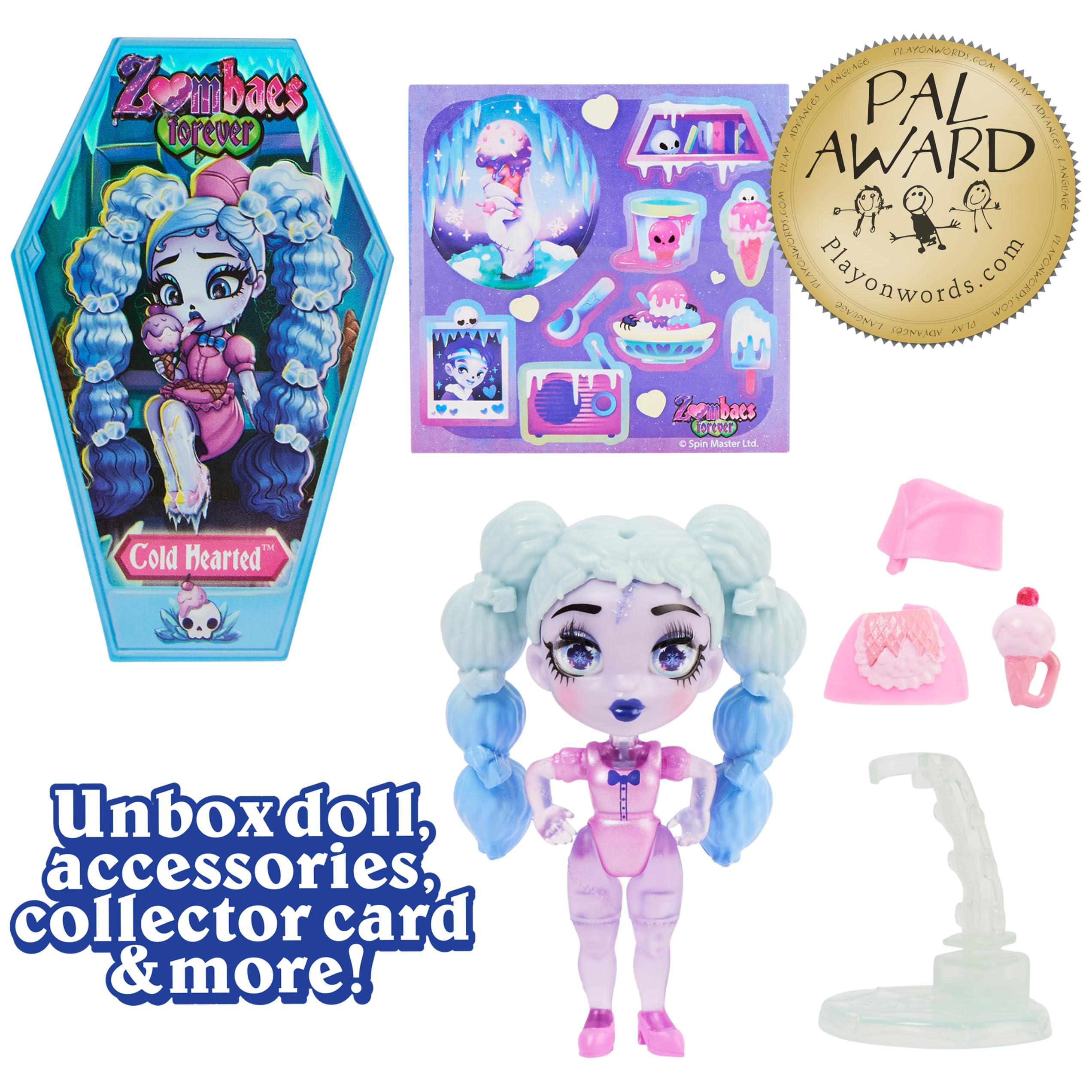 Zombaes Forever 3.5-inch doll ready for dress up and mix and match fun