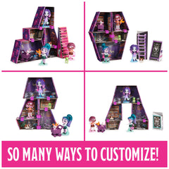 Zombaes Forever three doll stands showcase display after playtime.