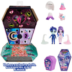 Zombaes Forever pet coffin reveals a cute companion for creative play.