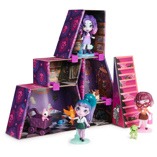Zombaes Forever Wild Vibes doll house playset with configurable rooms for endless pretend play.