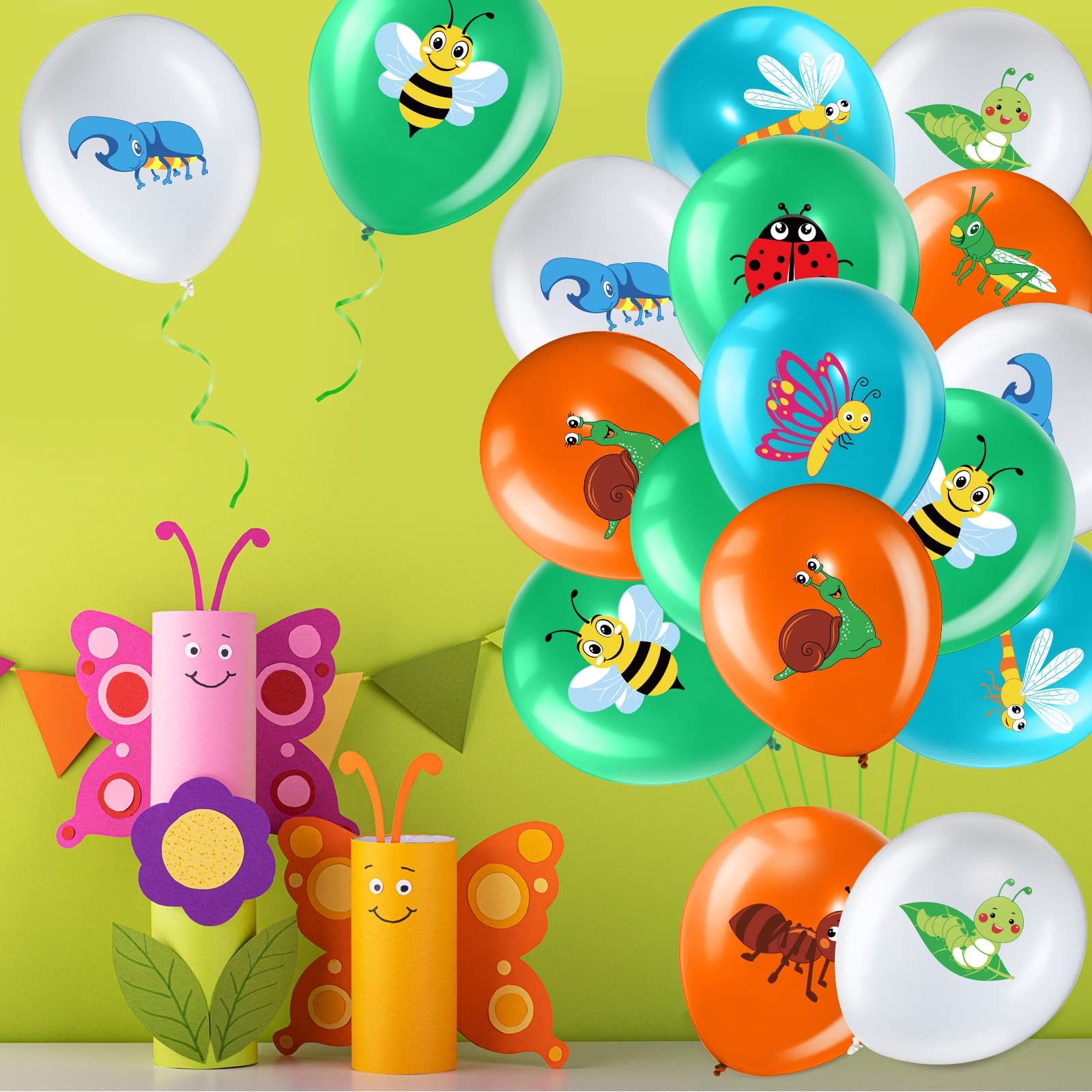 Zomiboo caterpillar balloons spark whimsical insect-themed decor