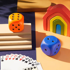 Zomiboo classroom decor foam dice for lively events.