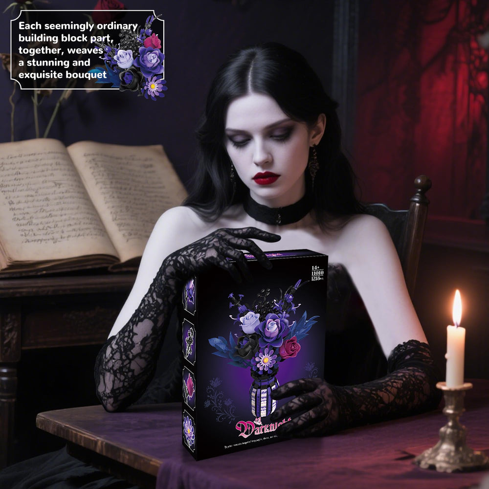 ZONECYTD dramatic art on desk enhances space with rose decor