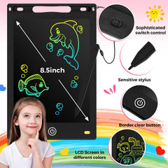 Zonon four-pcs LCD writing tablet 8.5-inch back view highlighting compact design
