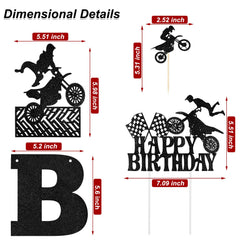 Zonon motocross cake topper creates a bold dessert centerpiece
