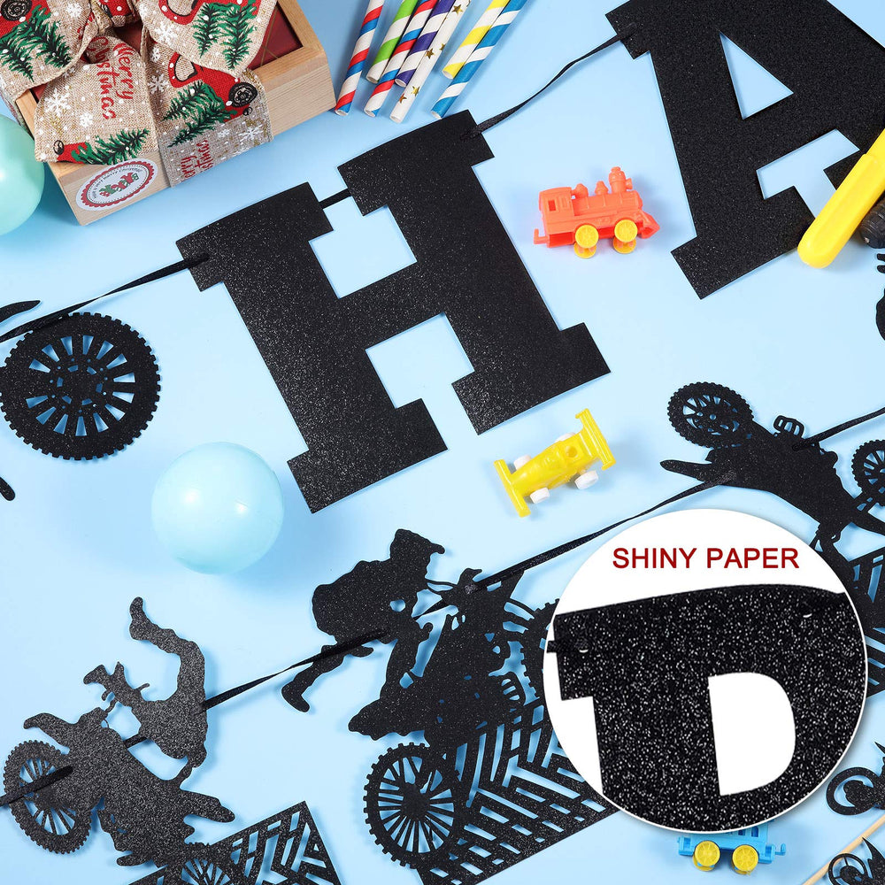 Zonon motocross party decoration set boosts theme cohesion