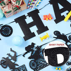 Zonon motocross party decoration set boosts theme cohesion