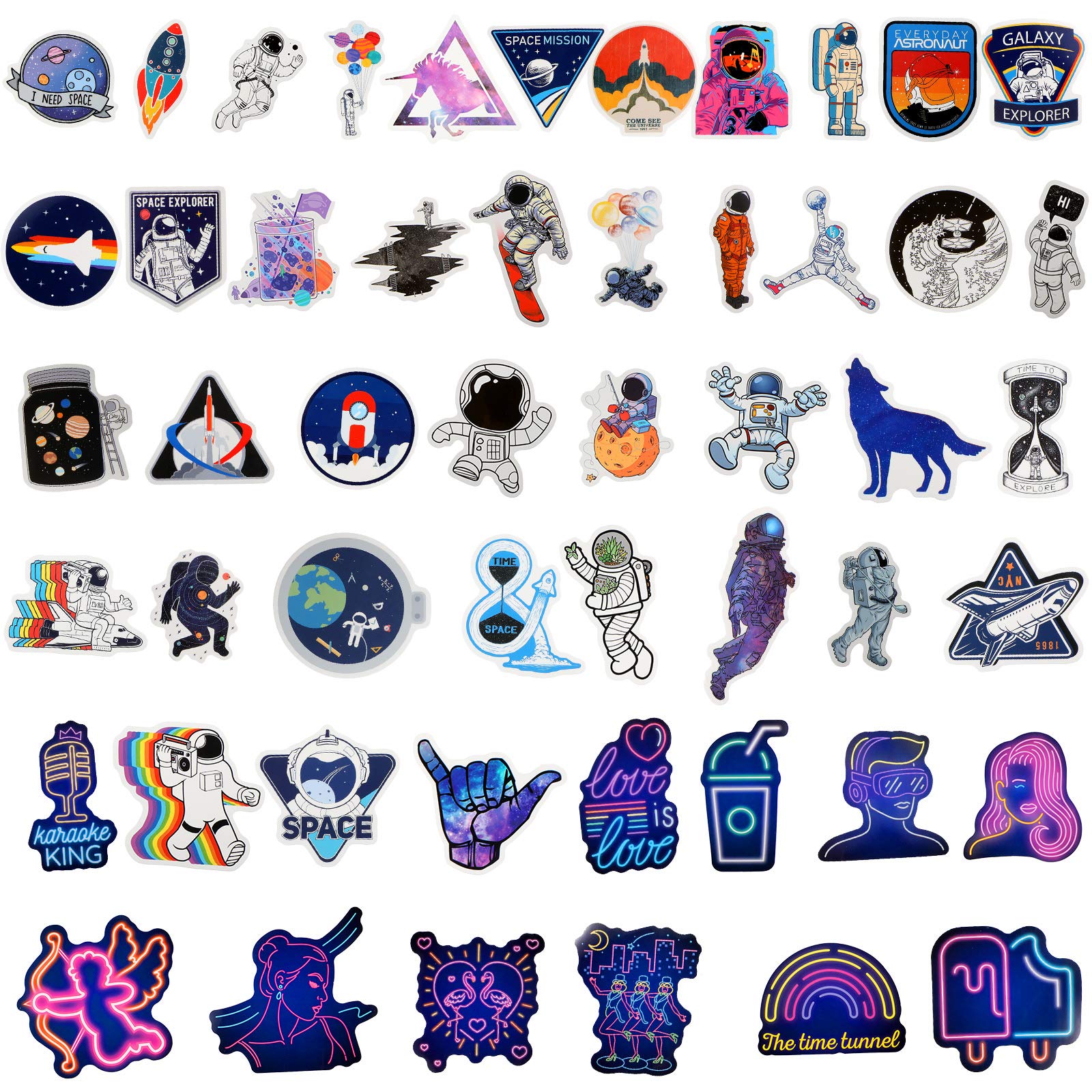 Zonon Space Galaxy stickers on luggage help identify items quickly.