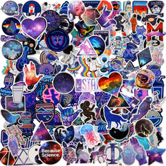 Zonon Space Galaxy stickers on a laptop add personal style and durability.