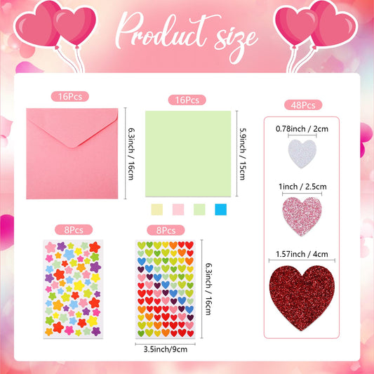 Zonon Valentines kit envelopes for easy card presentation
