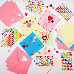 Zonon foam heart small stickers for delicate decorations and crafts