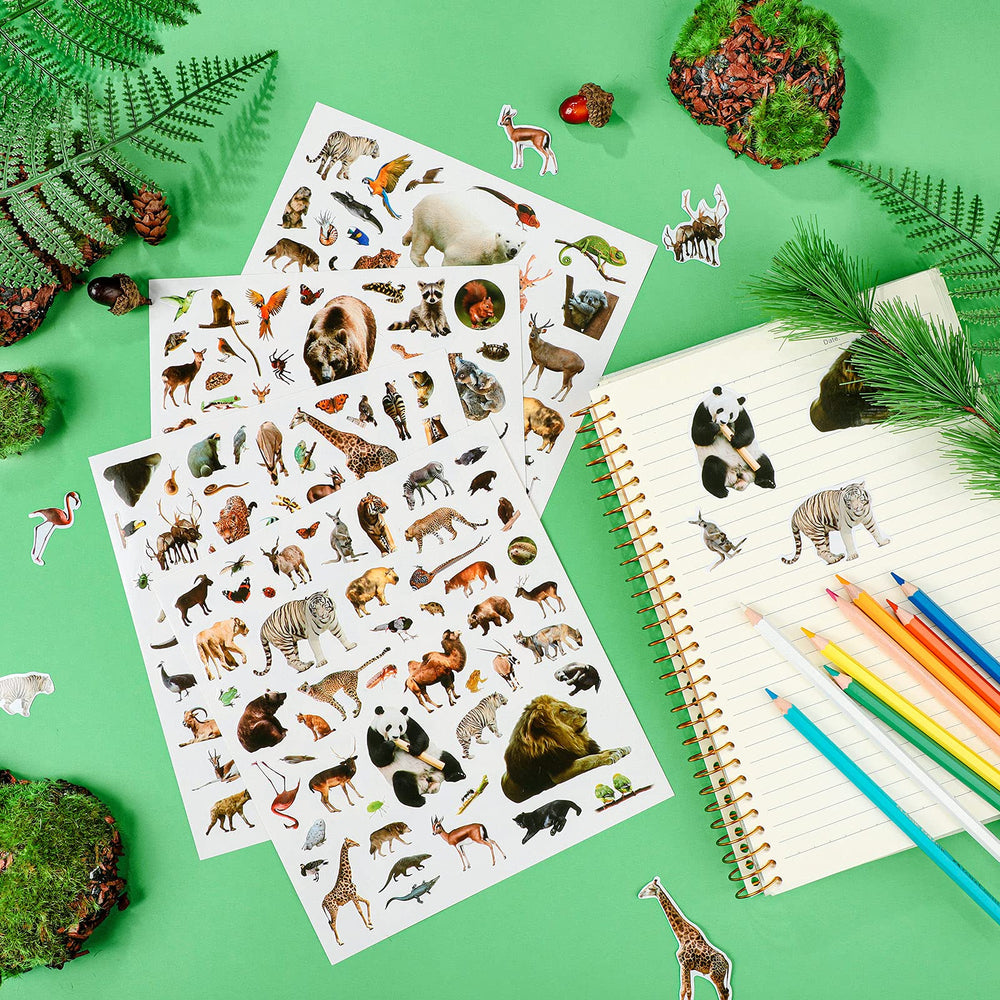 Zonon animal stickers sheet provides playful wildlife accents for gifts.