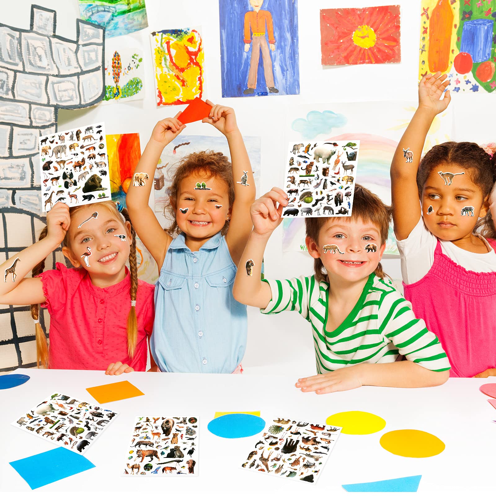 Zonon safari stickers sheet adds color to projects and rewards.