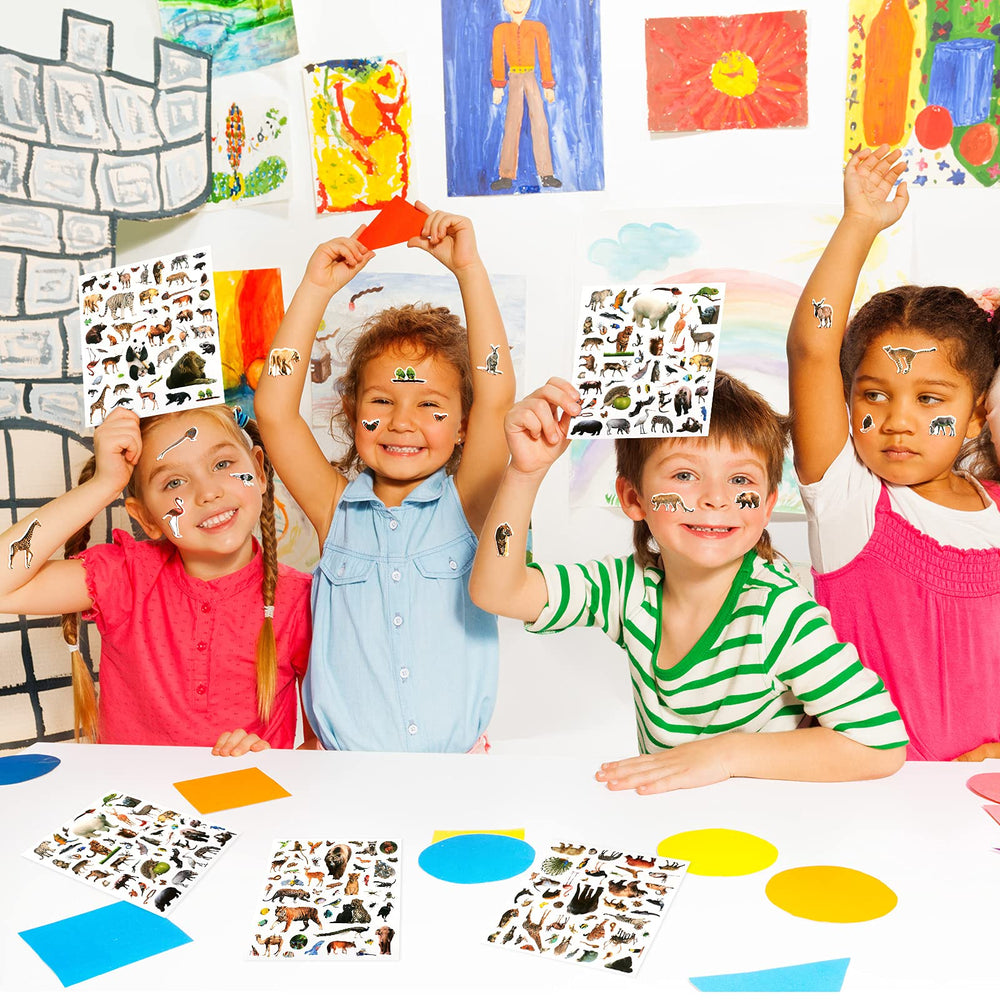 Zonon safari stickers sheet adds color to projects and rewards.