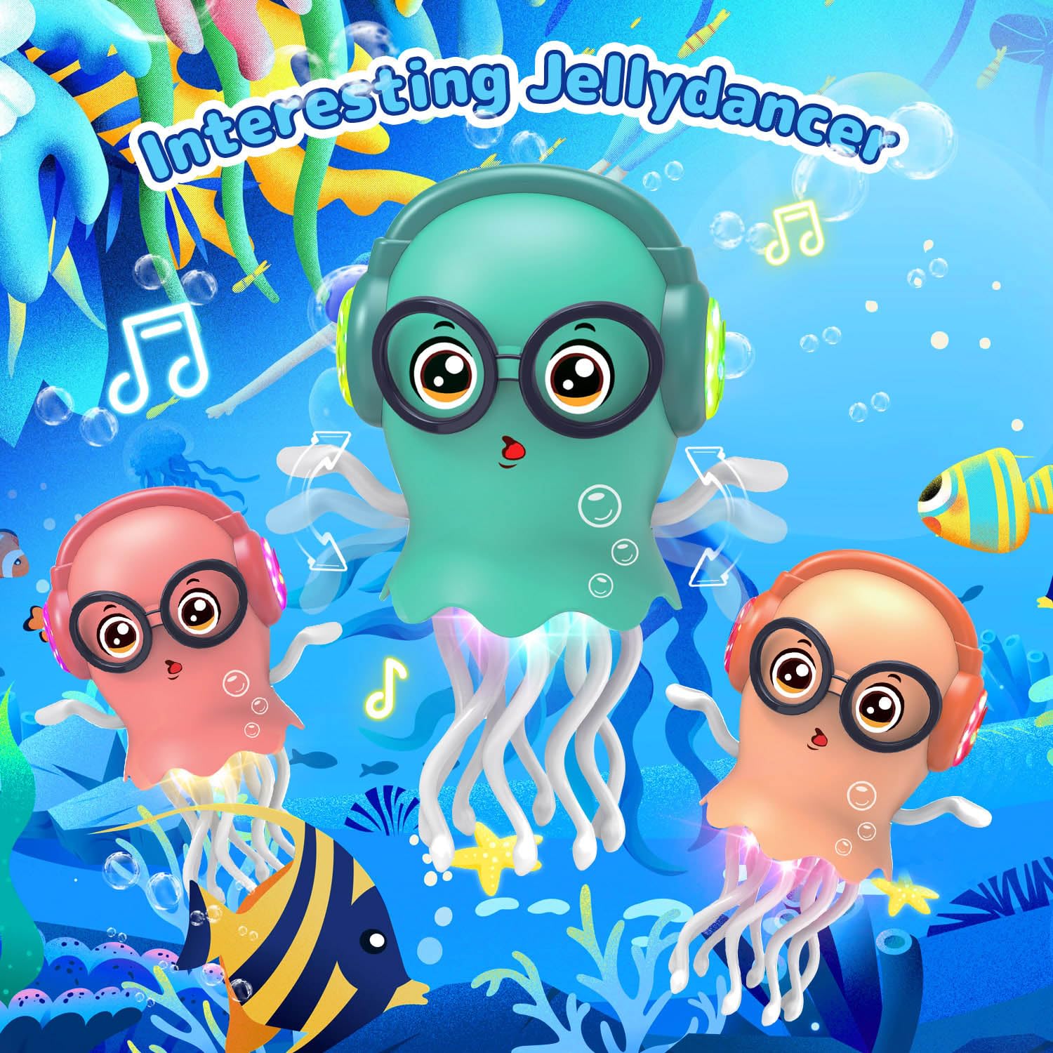 Zonopy Jellydancer crawls with 360 motion, encouraging curious kids to chase and engage.