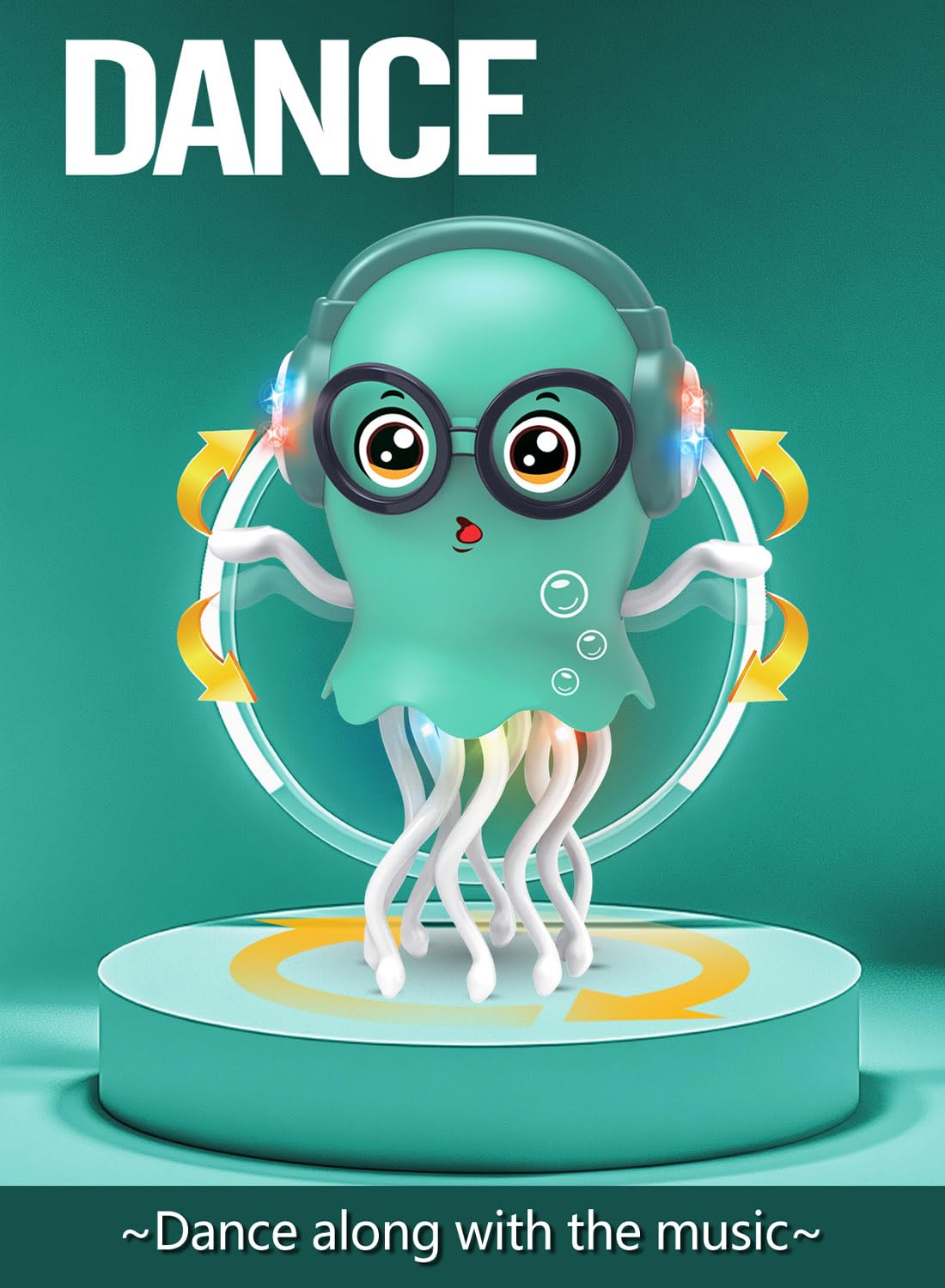 Zonopy Jellydancer doubles as a desk toy or stress relief companion.