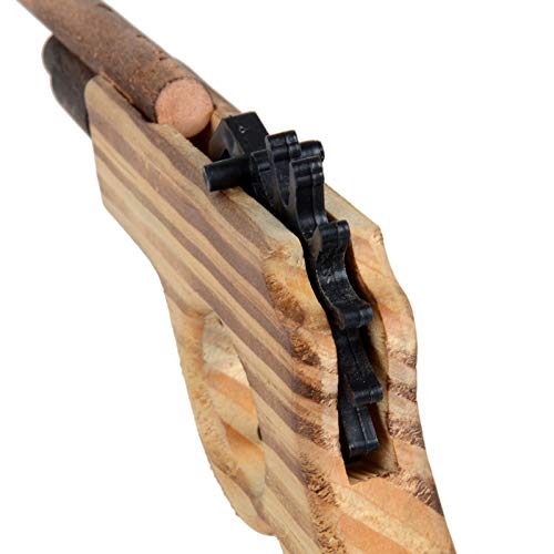 zonzxcv rubber-band gun with firing wheel, multiple-shot action for backyard fun