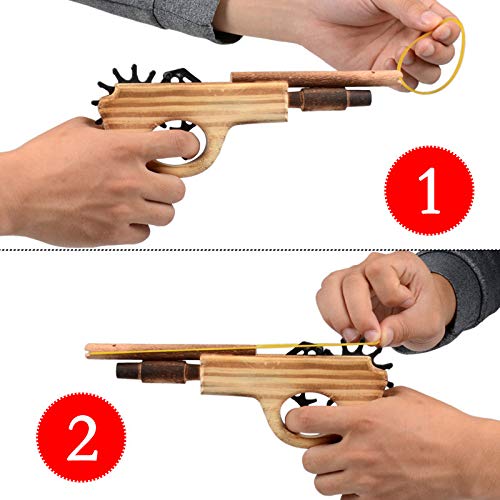 zonzxcv log-color wooden gun detail, smooth finish and kid-friendly shape