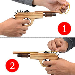 zonzxcv log-color wooden gun detail, smooth finish and kid-friendly shape