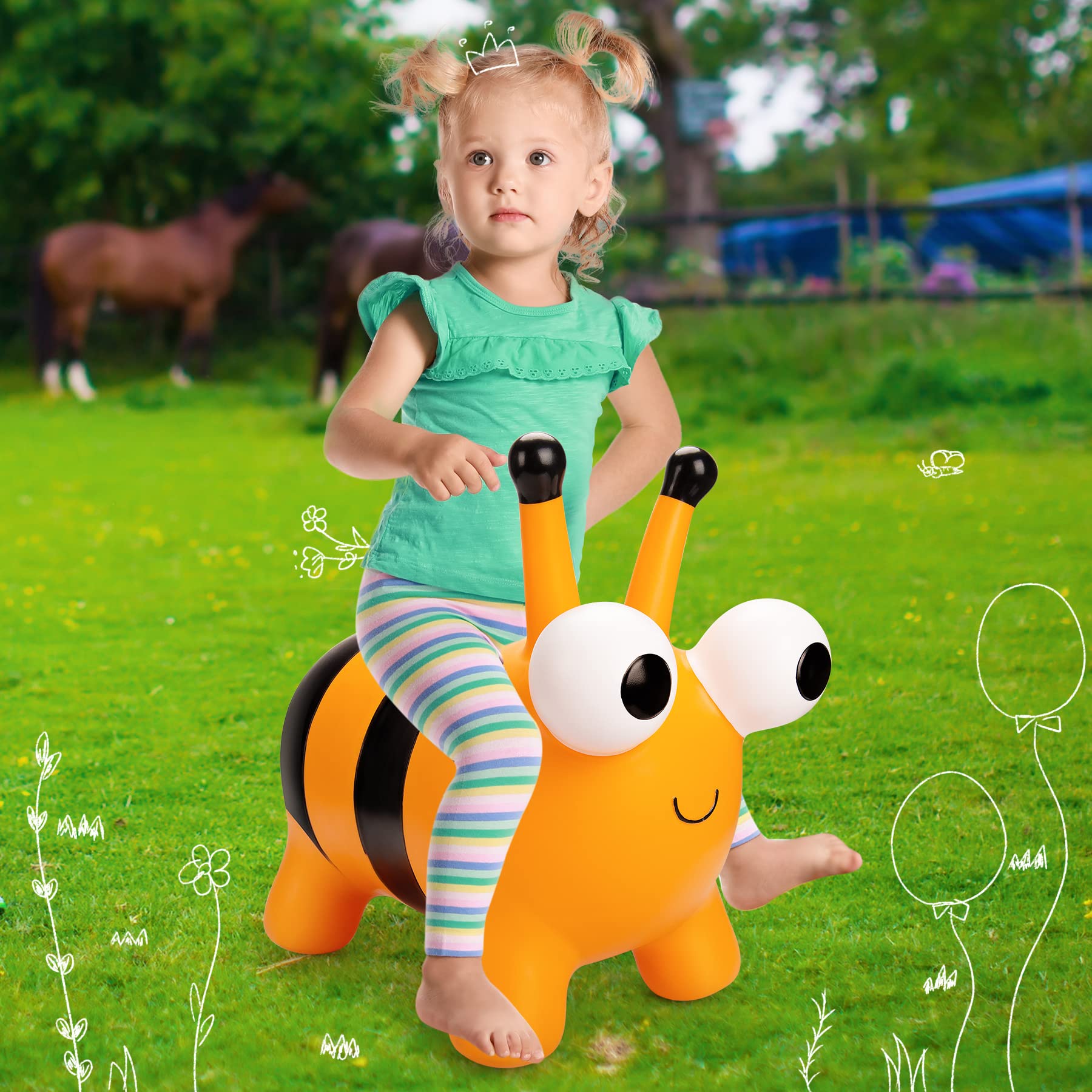 ZOOJOY Bee Hopper is ideal for outdoor adventures and indoor activities alike.
