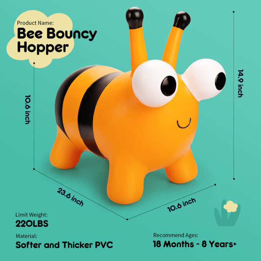 ZOOJOY Bee Hopper leg structure provides stability for steady bouncing sessions.