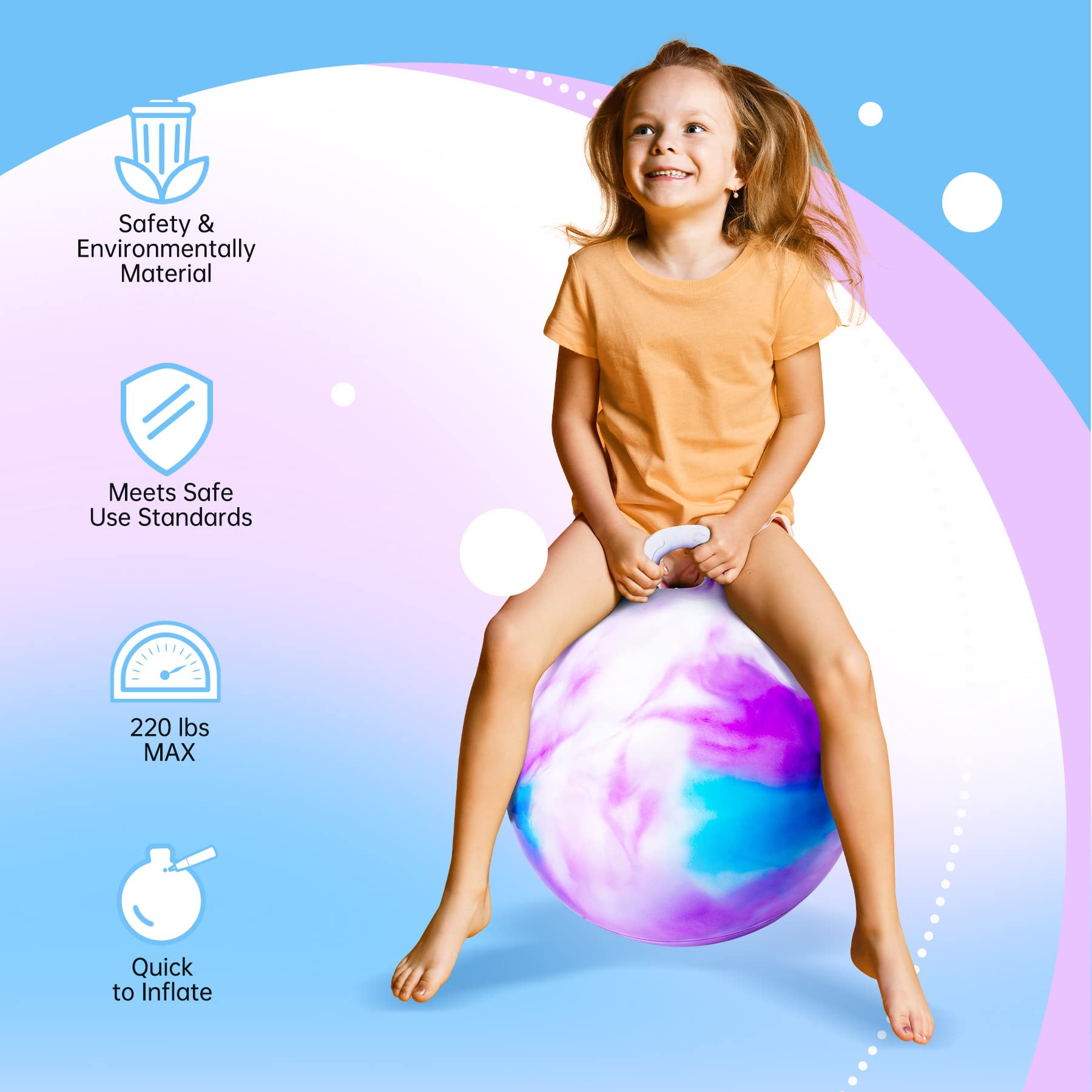 ZOOJOY Hopper Ball inflation pump setup for quick inflation