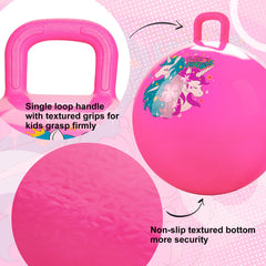 ZOOJOY Hopper Ball non-slip bottom helps safer play on floors.