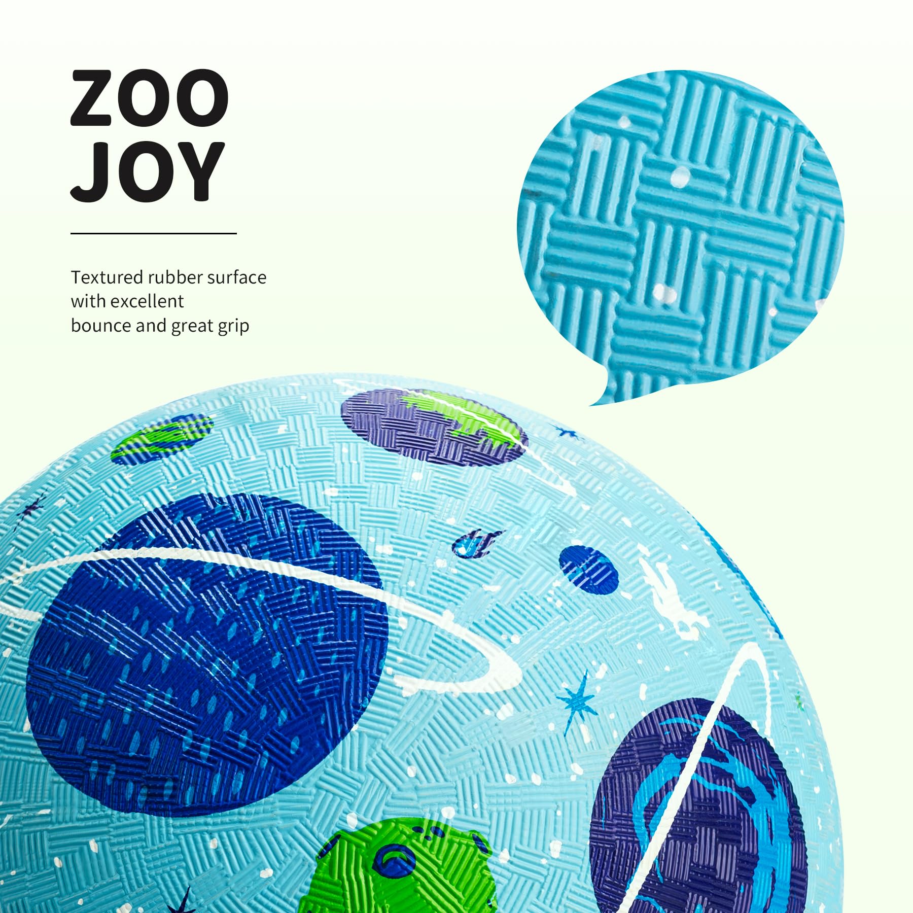 ZOOJOY indoor-outdoor playball designed for versatile home and outdoor use.