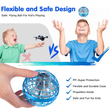 Zookao Boomerang Hover Ball with LED lighting enhances nighttime play.