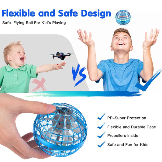 Zookao Boomerang Hover Ball with LED lighting enhances nighttime play.