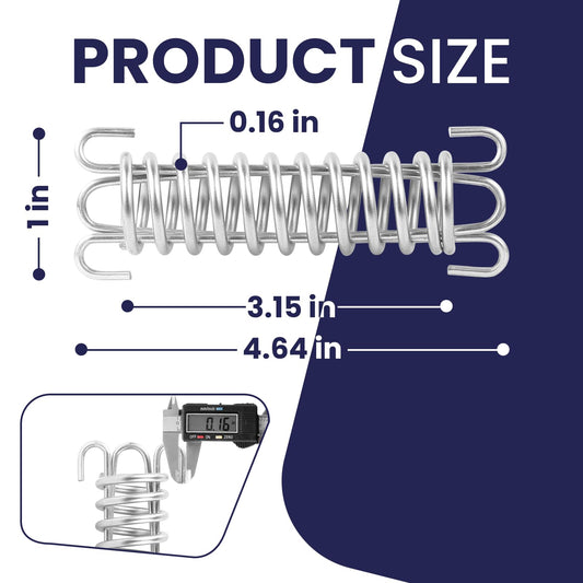 Zookpr heavy-duty porch swing spring delivers durable support for heavy loads.