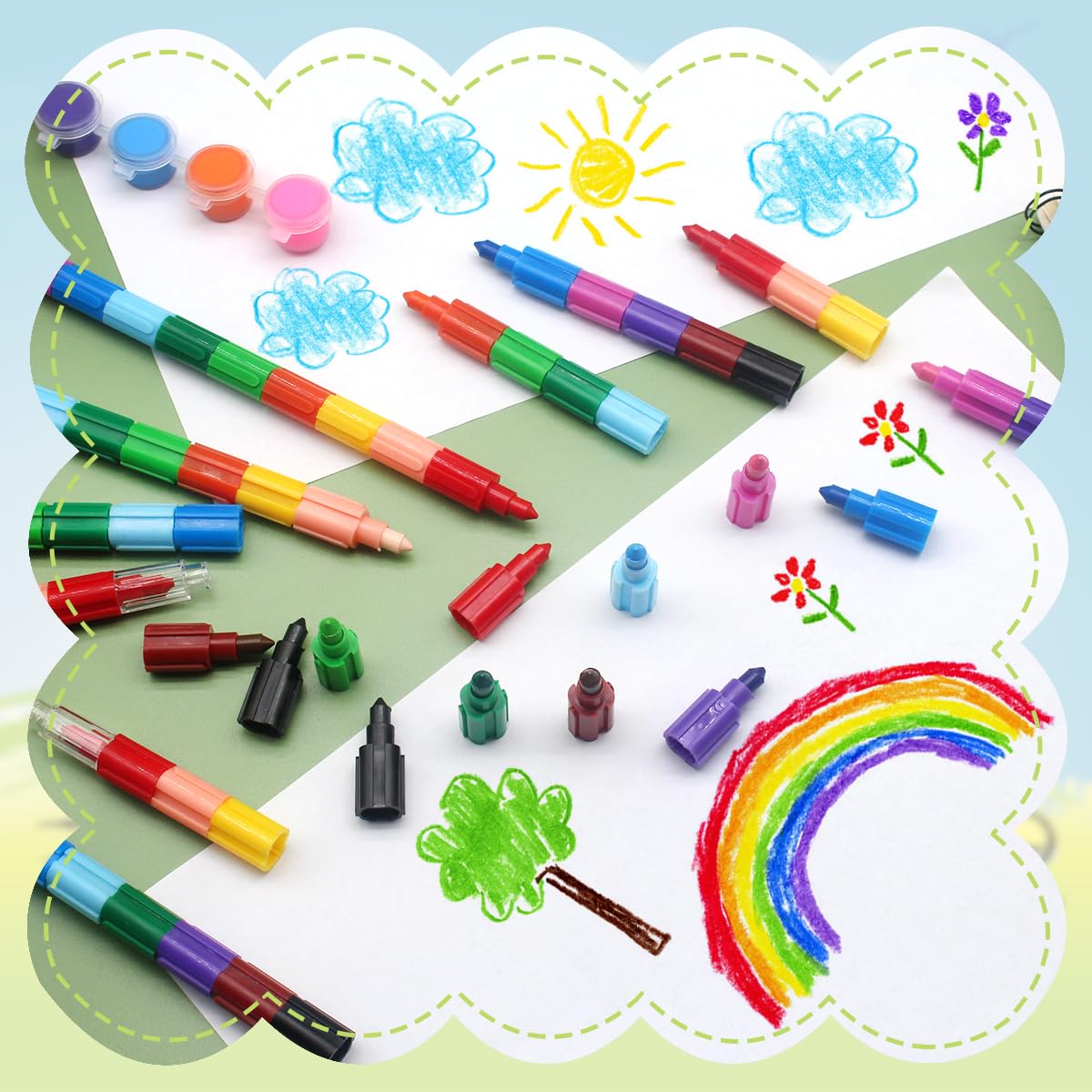Zooyinfy safe paraffin-plastic materials ensure kid-friendly drawing tools
